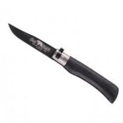 Couteau Old Bear Total Black taille M lame acier 1.4060 revêtement PTFE noir +virole en laiton