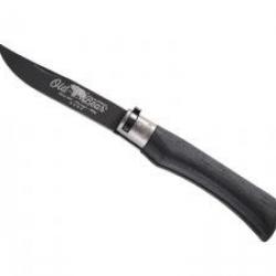 Couteau Old Bear Total Black taille XL lame acier 1.4060 revêtement PTFE noir +virole en laiton