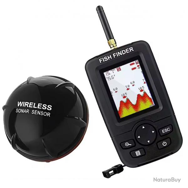 Sondeur, Sonar Sans Fil avec Ecran LCD jusqu' 100M Pche Eau Mer et Douce