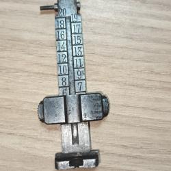 Hausse avec son curseur pour Mauser Portugais pour modèle 1904