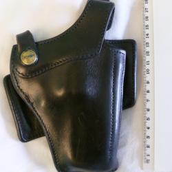 Holster de ceinture droitier en cuir de marque SCORPION modèle RAPIDO 3' pour révolver 3 pouces