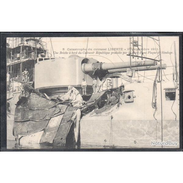 CPA - Marine Militaire - La catastrophe du cuirass "LIBERT" - 25 septembre 1911 N3738