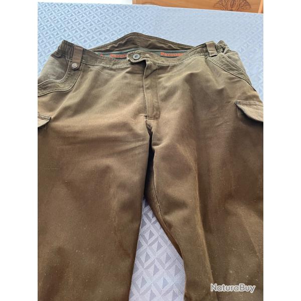 Pantalon percussion de chasse marronTaille 46