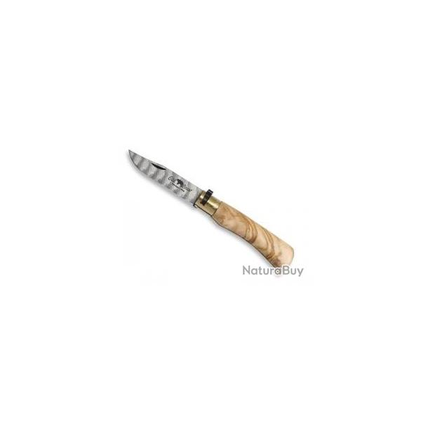 Couteau Old Bear  lame acier damas inox DS93X