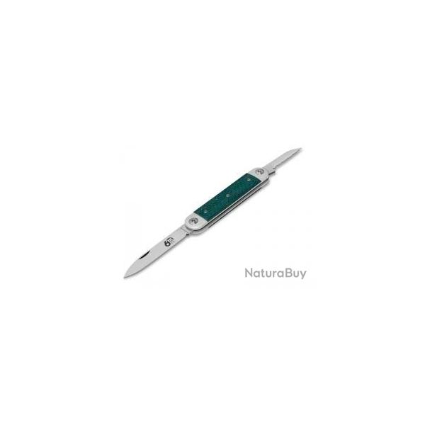 Couteau Maserin SESSANTESIMO 2 pices acier 420 +manche en micarta bleu +pochette