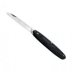 Couteau Maserin NAVETTE lame acier 420 manche en fibre de carbone noir