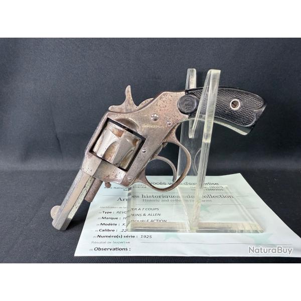 RARE HOPKINS & ALLEN XL DOUBLE ACTION calibre 22LR