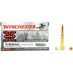 Munitions Winchester cal. 7x64 Super-X PowerPoint 162 gr - Boîte de 20