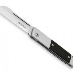 Couteau Maserin IN-ESTRO lame pied de mouton acier D2 satiné manche en micarta noir