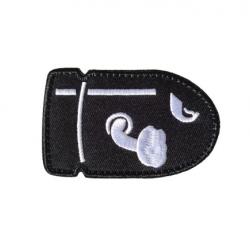 Patch - Missile 1 - Noir - velcro - Livraison gratuite