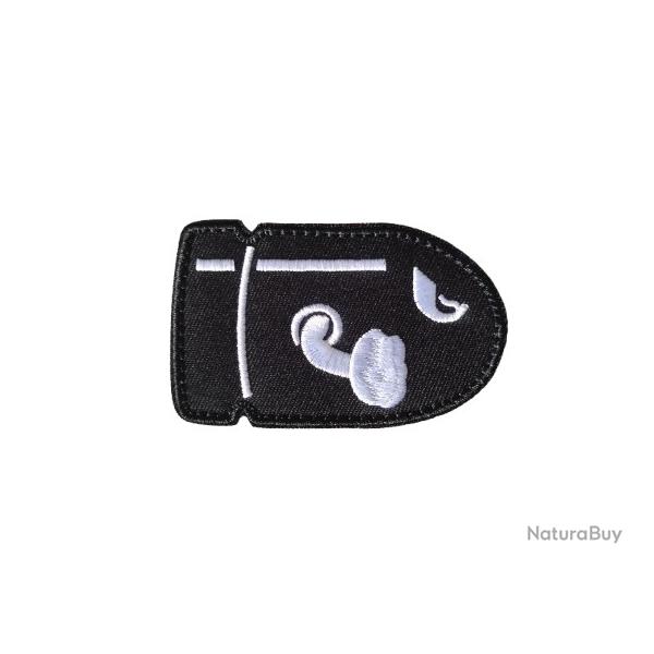 Patch - Missile 1 - Noir - velcro - Livraison gratuite