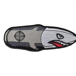 Patch - Missile 3 - Gris- velcro - Livraison gratuite
