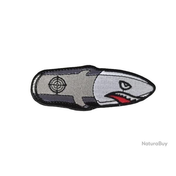Patch - Missile 3 - Gris- velcro - Livraison gratuite
