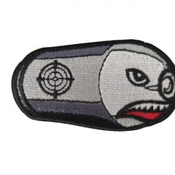 Patch - Missile 4 - Gris- velcro - Livraison gratuite
