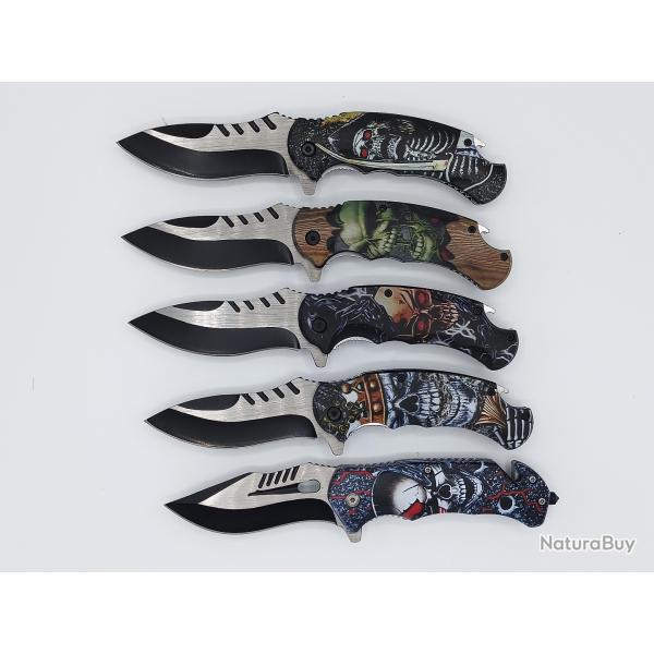 Lot de 5 Couteaux "ouverture Flipper"