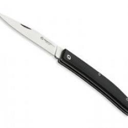 Couteau Maserin  E.D.C. lame acier D2 satiné à cran manche en micarta noir