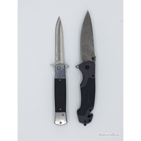 Lot de 2 Couteaux Pliants