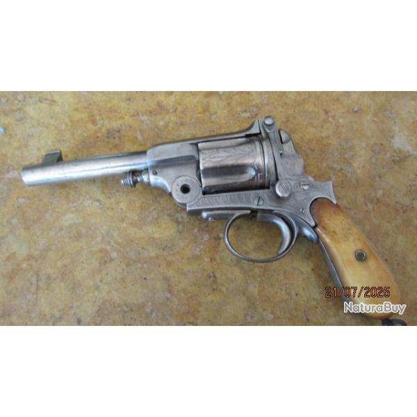 gros rvolver Gasser cal 11 Montngrin 45 long Colt non fonctionnel pices restauration Belge