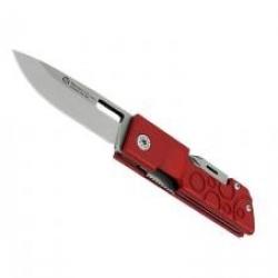 Couteau multifonctions Maserin D-DUT ROUGE 3 pièces, lame drop point acier 440C +étui