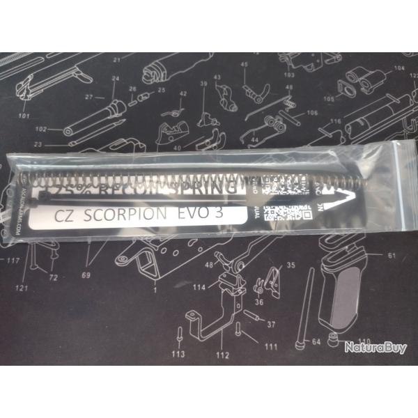 Ressort Rcuprateur 125% - CZ Scorpion EVO 3 / 3+