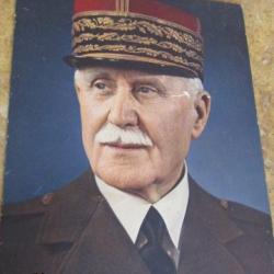 portrait officiel support cartonné Philippe Pétain maréchal de France Etat Français authentique