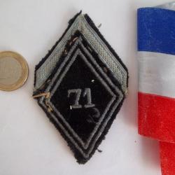 71e bataillon de transmissions losange militaire Algérie Indo insigne tissu