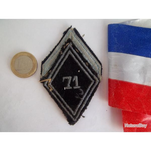 71e bataillon de transmissions losange militaire Algrie Indo insigne tissu