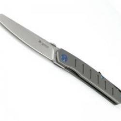 Couteau Maserin AM6  lame acier D2 satiné manche titanium