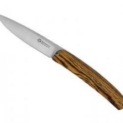 Couteau Maserin GOURMET lame acier 1.4116 à cran intérieur +manche en bocote +pochette