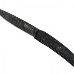 Couteau Maserin GOURMET lame acier damas inox +manche en fibre de carbone  +pochette