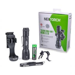 Lampe Tactique TA30C MAX SET avec Holster V55L - Rechargeable USB-C - IPX8