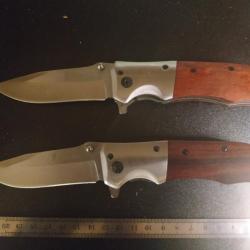 Lot de 2 couteaux massifs  Browning DA51