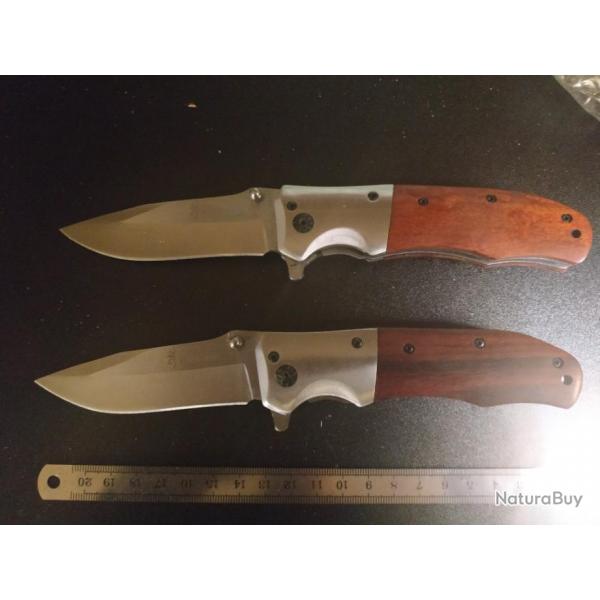 Lot de 2 couteaux massifs  Browning DA51