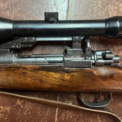 BELLE OCCASION MAUSER K98 BOITIER ET CANON GUERRE CALIBRE 8x57IRS LUNETTE MSW 4X36