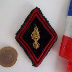 losange modèle 45 officier génie velour noir cannetille