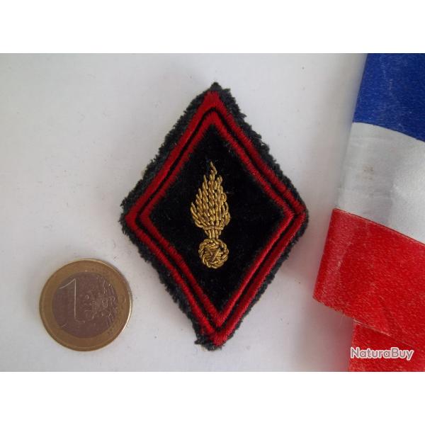 losange modle 45 officier gnie velour noir cannetille