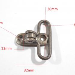 Battant de crosse pour fusil Français LEBEL Berthier Mauser gras à identifier (17)