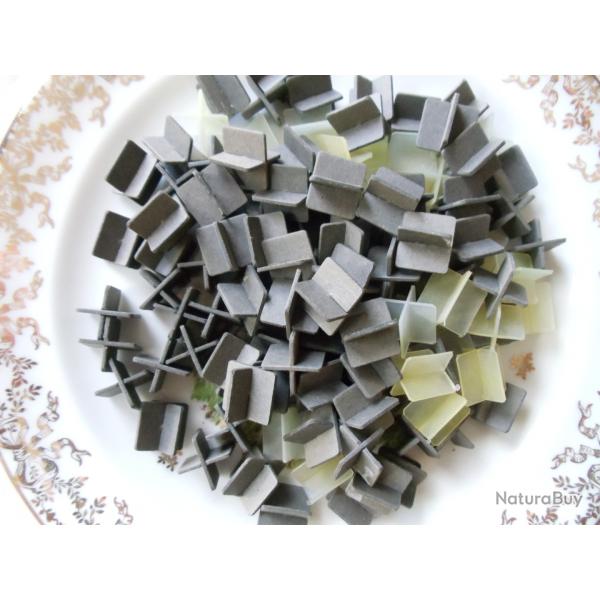 Lot de120 croissillons carton et plastique en calibre 16.
