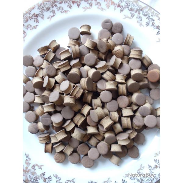 Lot de 220 bourres caoutchouc pour rechargement des douilles mtalliques " NO-END " en cal 16 et 12.