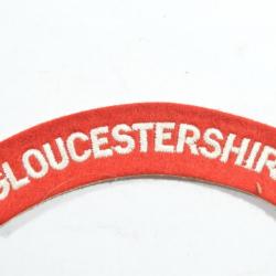 Patch titre épaule Anglais GLOUCESTERSHIRE WW2 ? post WW2 1939/1945 GB British (17)