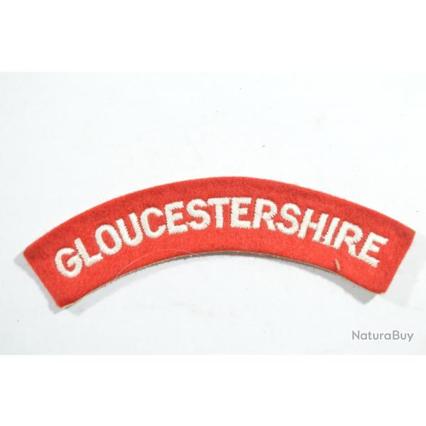 Patch titre paule Anglais GLOUCESTERSHIRE WW2 ? post WW2 1939/1945 GB British (17)
