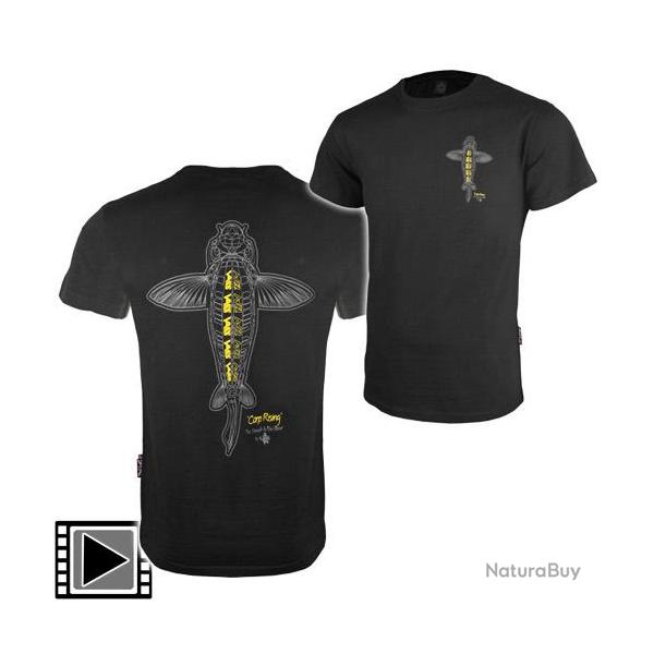 T-Shirt Vass Carp Rising Black L