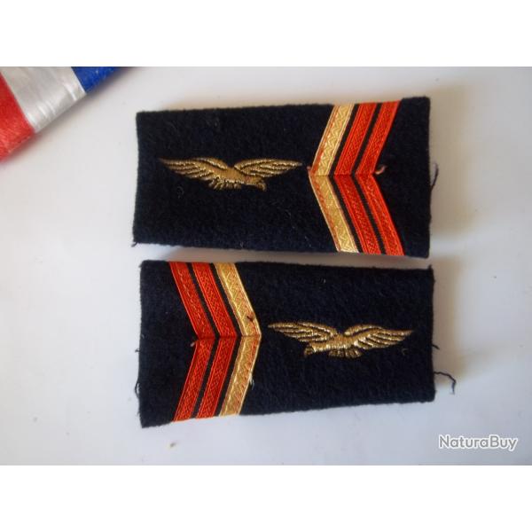 lot fourreaux d'paule arme de l'air grade caporal-chef
