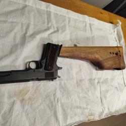 ÉTUI CROSSE BOIS COLT 45 AVEC TALON ADAPTABLE 'L'ARME N'EST PAS À VENDRE