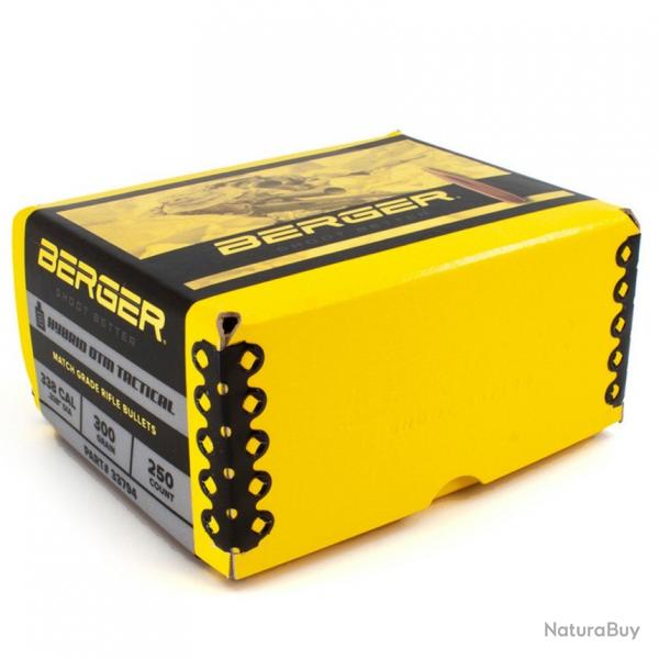 balles BERGER .338 300GR. hybrid boat tail OTM TACTICAL x250 ogives