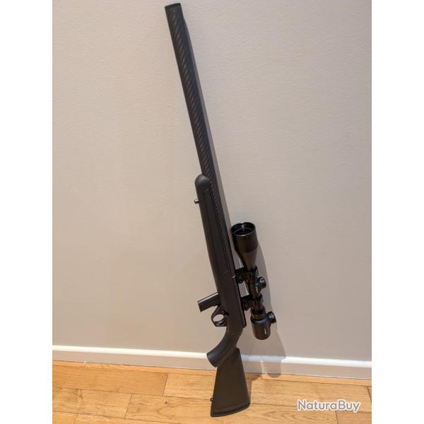 Carabine Mossberg 802 Plinkster Silence 22 LR + Lunette lensolux 3-12 42E + Fourreau