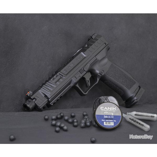 Pistolet Canik Rival Calibre 50 - 18 Joules + 50 Balles Canik + 5 Sparclettes CO2