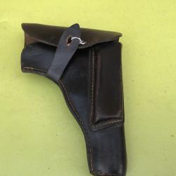 VENDU PAR LE-CUIRASSIER RARE  SACOCHE DATEE DE 1944 POUR PISTOLET RADOM ALLEMAND BEAUX MARQUAGES