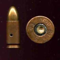 9 mm Parabellum Allemangne guerre 39-45 - RARE étui acier cuivré - marquage : emp  St 3 41