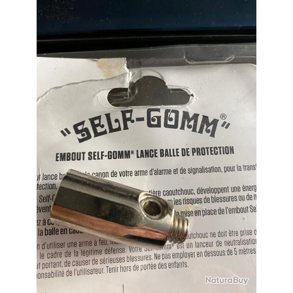 Embout adaptateur M10x150 lance fuse ou balle de caoutchouc pour armes d'alarme